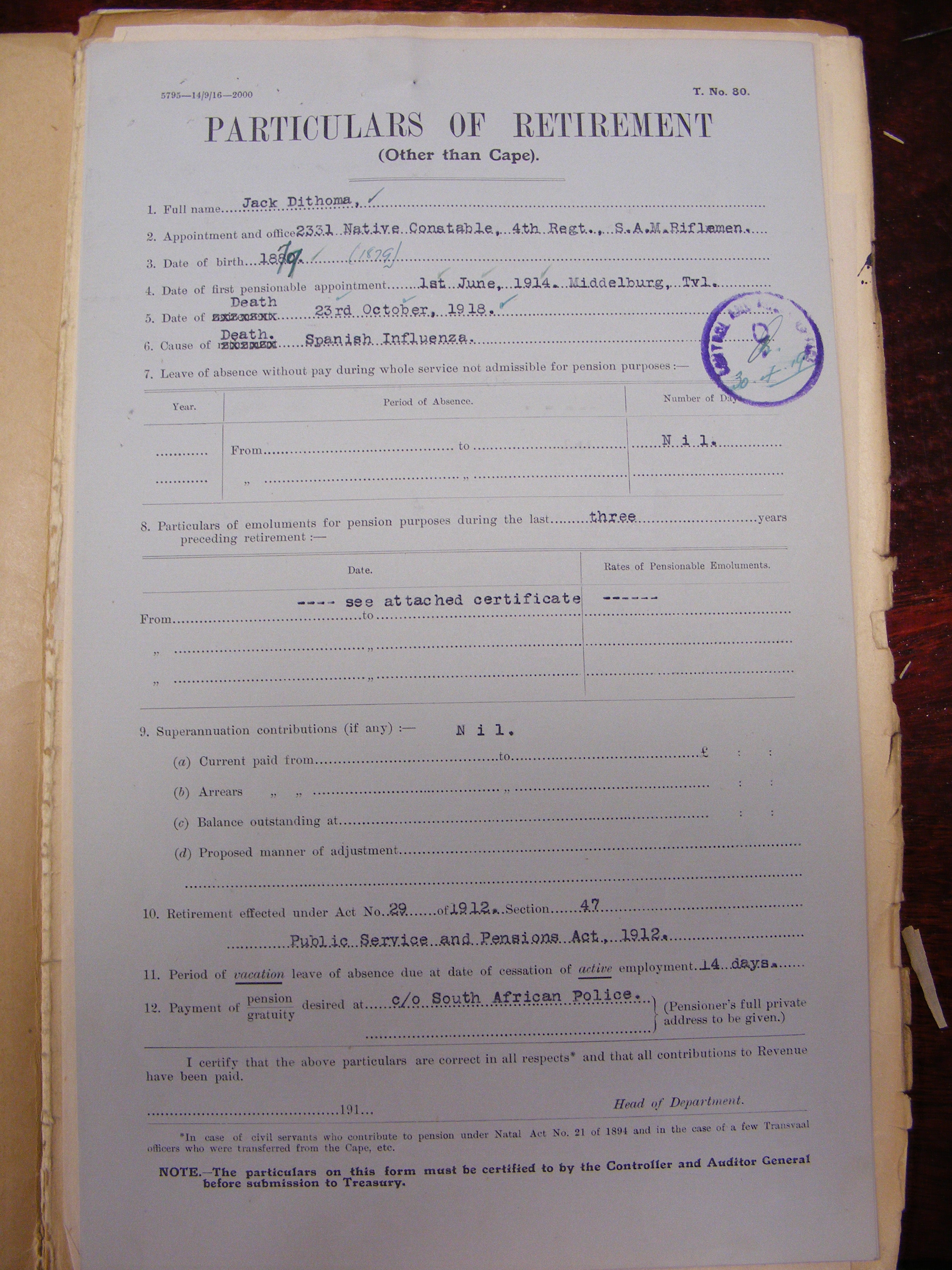 Photo from /search/photos/Archive WW1 Cards/Archive_SAMR/DITHOMA J (2331) SAMR/DITHOMA 2331_3.JPG